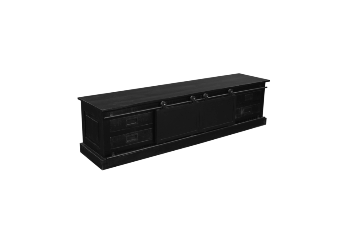 Tv meubel Nora Black 200 cm