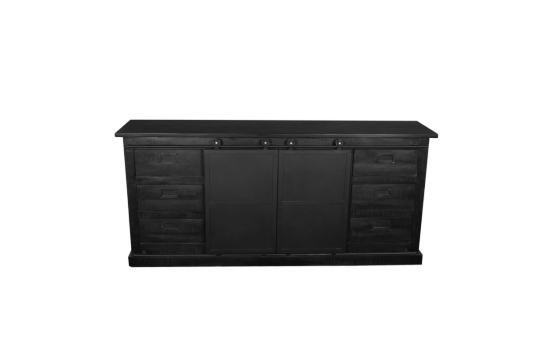 Dressoir Nora Black 200 cm