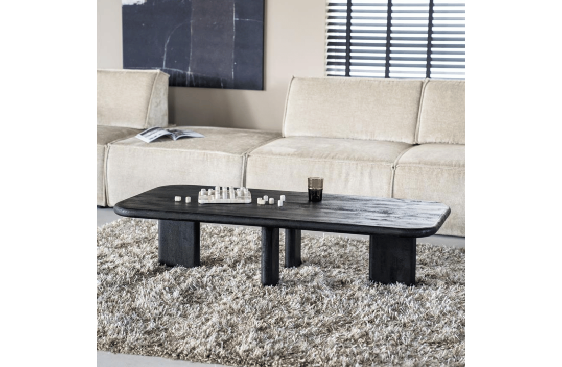 Salontafel Fynn 150x70x35 - zwart