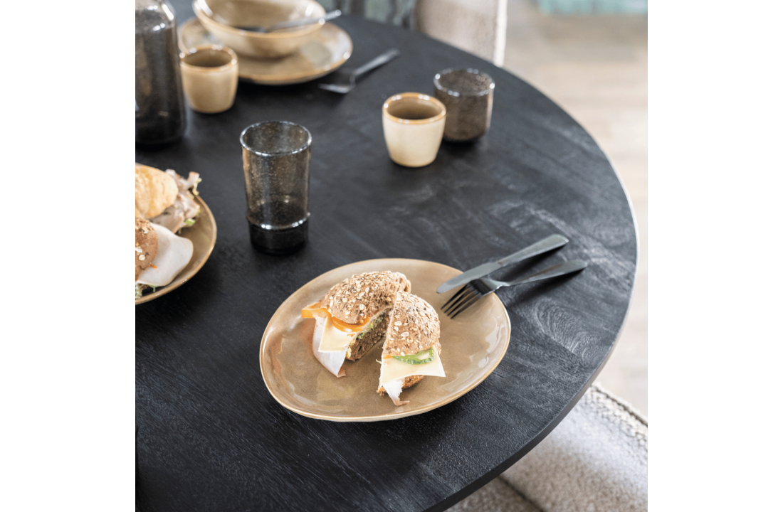 Eettafel Donny 130x76 - zwart