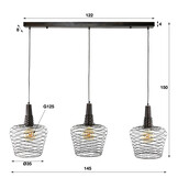 Hanglamp Accent | 3L | Antiek koper finish