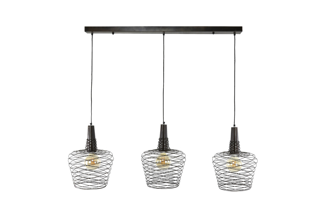 Hanglamp Accent | 3L | Antiek koper finish