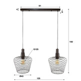 Hanglamp Accent | 2L | Antiek koper finish