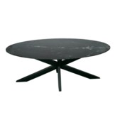 Eetkamertafel Lynn | Ovaal 200 cm | zwart marmer