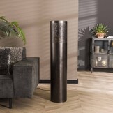 Vloerlamp Cilinder Ø25 | 120cm | Zwart nikkel