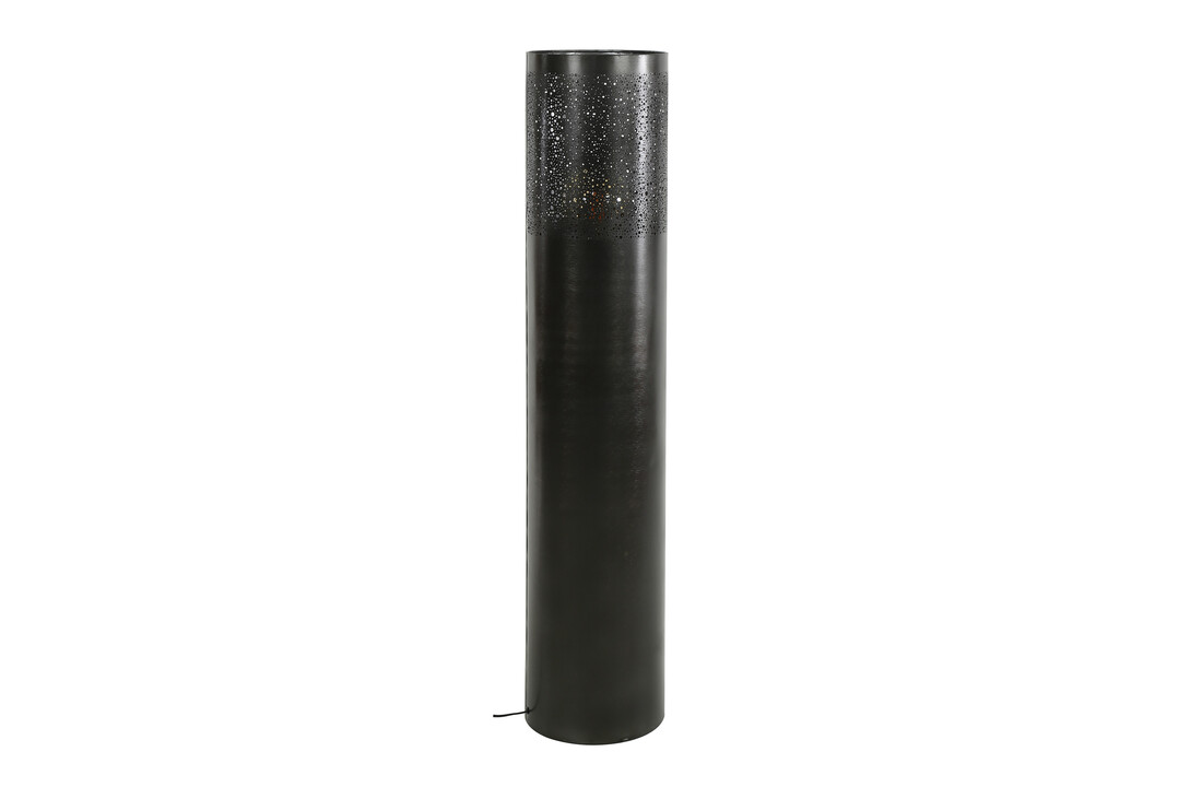 Vloerlamp Cilinder Ø25 | 120cm | Zwart nikkel