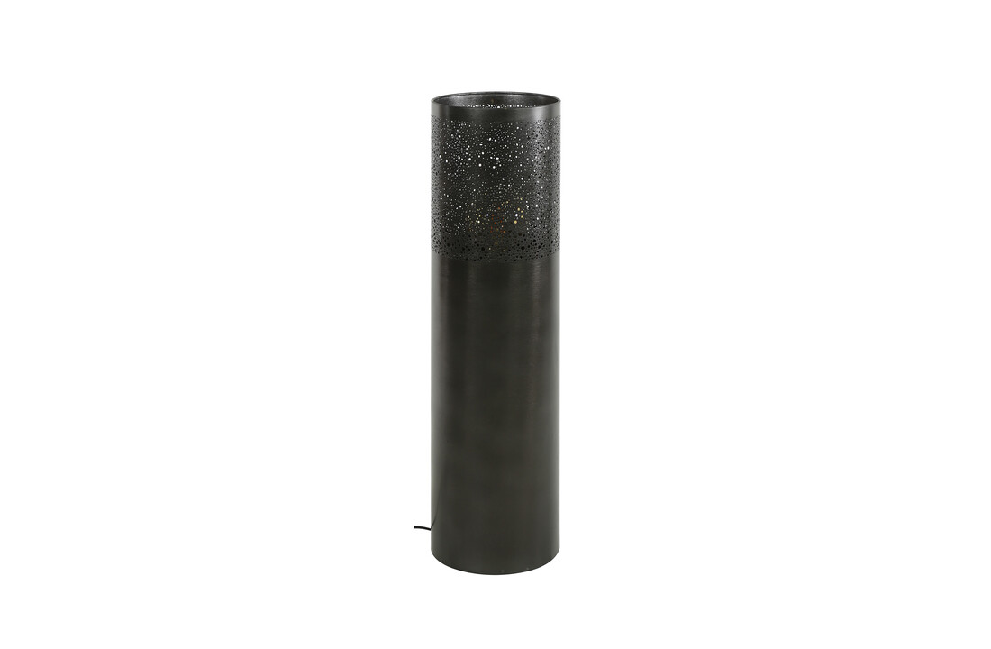 Vloerlamp Cilinder Ø25 | 90cm | Zwart nikkel