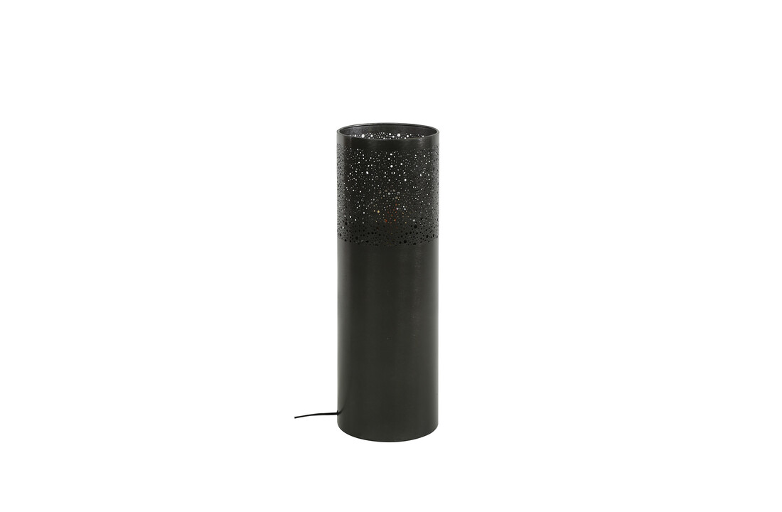 Vloerlamp Cilinder Ø20 | 60cm | Zwart nikkel
