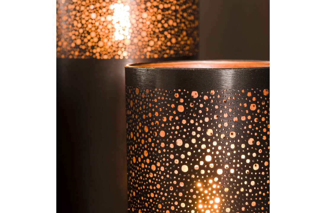 Vloerlamp Cilinder Ø20 | 60cm | Zwart nikkel