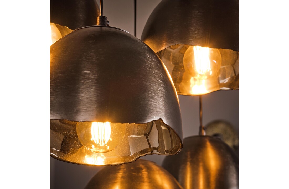 Hanglamp Mirror | Zwart nikkel | 7L