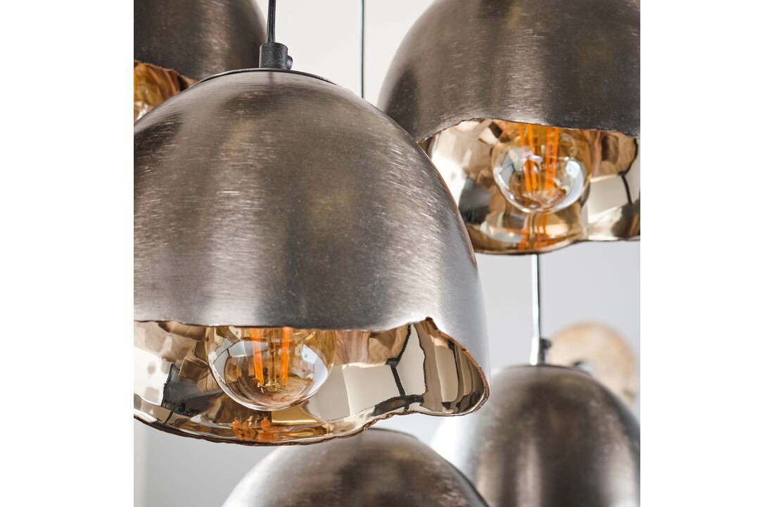 Hanglamp Mirror | Zwart nikkel | 7L