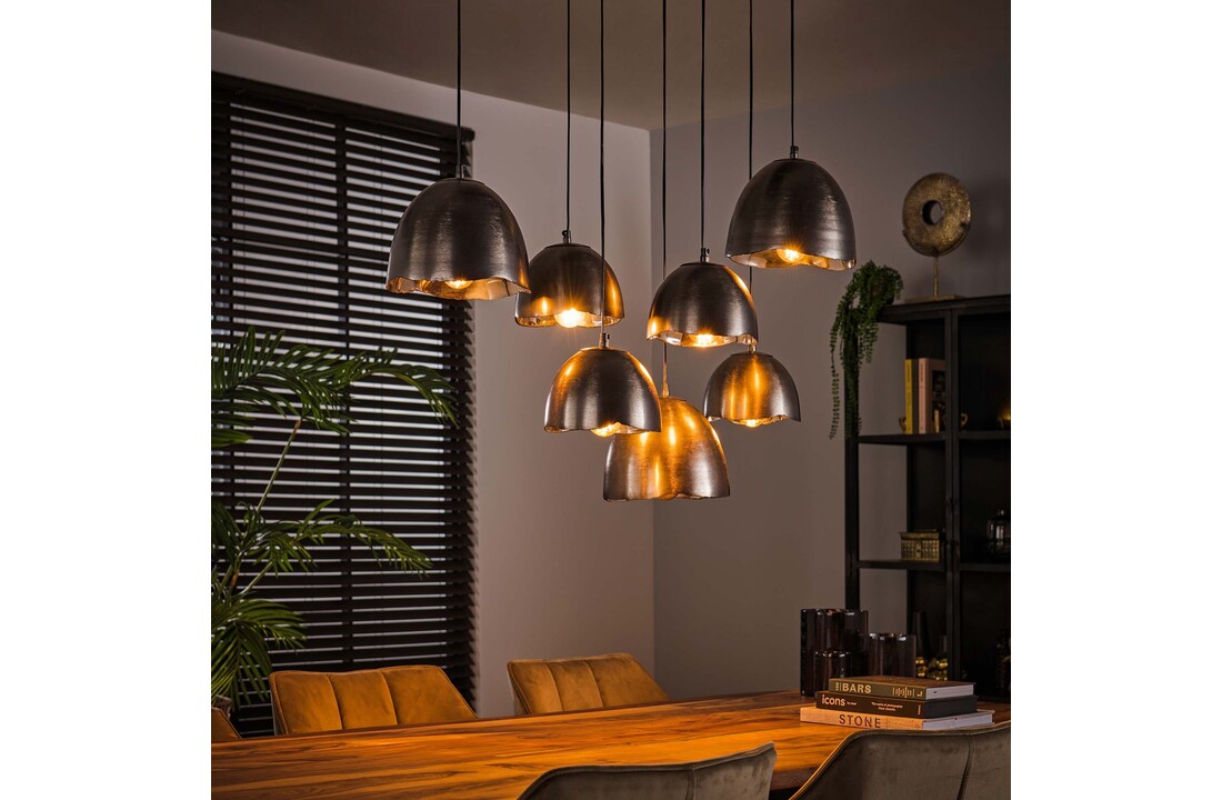 Hanglamp Mirror | Zwart nikkel | 7L
