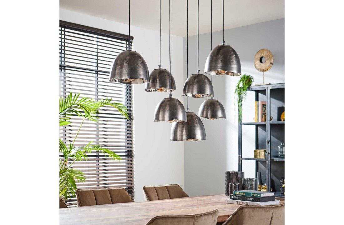 Hanglamp Mirror | Zwart nikkel | 7L