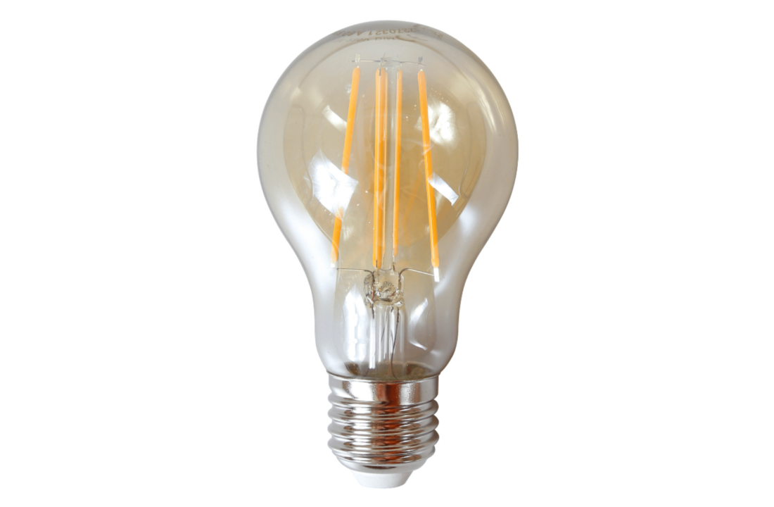 Lichtbron LED filament peer | 6W | Amberkleurig glas