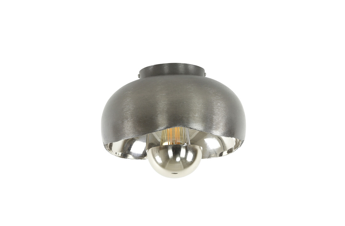Plafondlamp Mirror | Zwart nikkel | Ø35