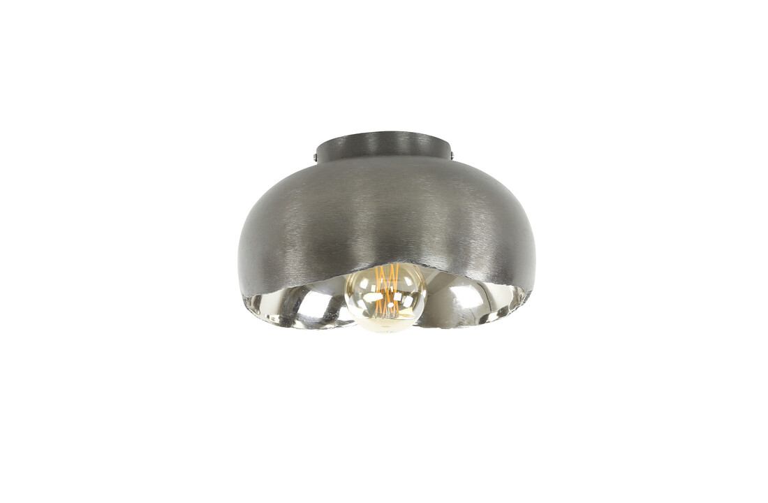 Plafondlamp Mirror | Zwart nikkel | Ø35