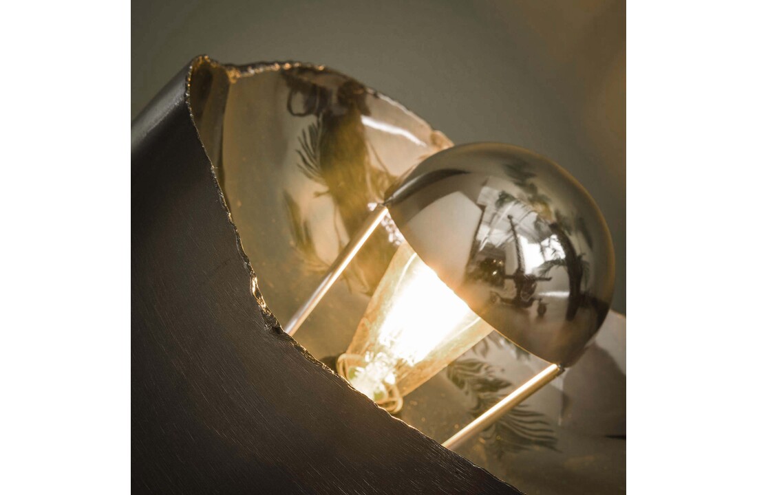Tafellamp Mirror L | Zwart nikkel | Ø36