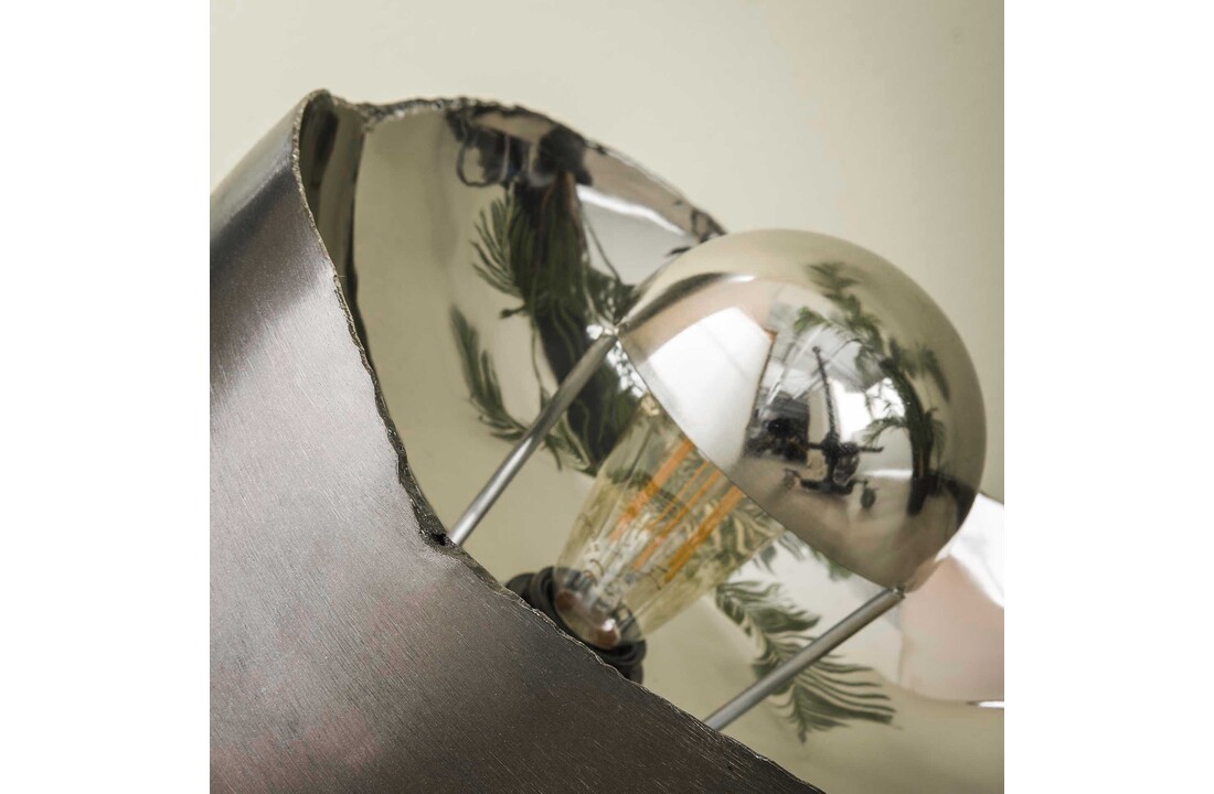 Tafellamp Mirror L | Zwart nikkel | Ø36
