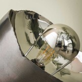 Tafellamp Mirror L | Zwart nikkel | Ø36