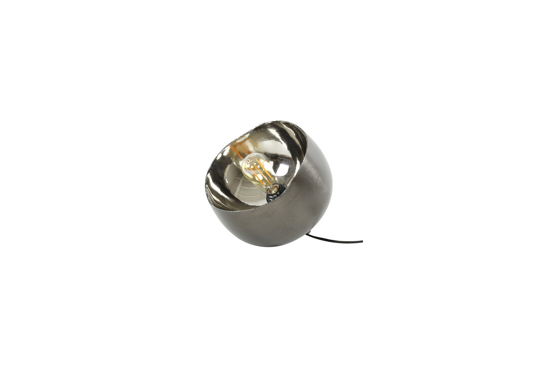 Tafellamp Mirror | Zwart nikkel | Ø28
