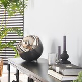 Tafellamp Mirror | Zwart nikkel | Ø28