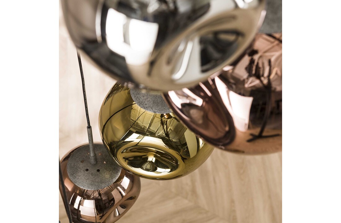 Hanglamp Stellar getrapt | 7L | Oud zilver