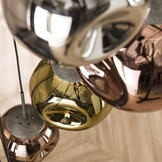 Hanglamp Stellar getrapt | 7L | Oud zilver