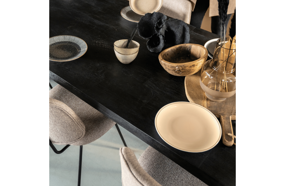 Eetkamerstoel Lynn met armleuning | Beige