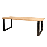 Eettafel Mango massief | Metalen poten | 160-300 cm