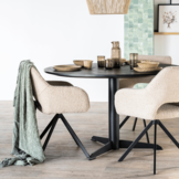 Eettafel Donny 130x76 - zwart