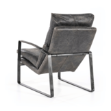 Fauteuil Lex | Antraciet vintage leer