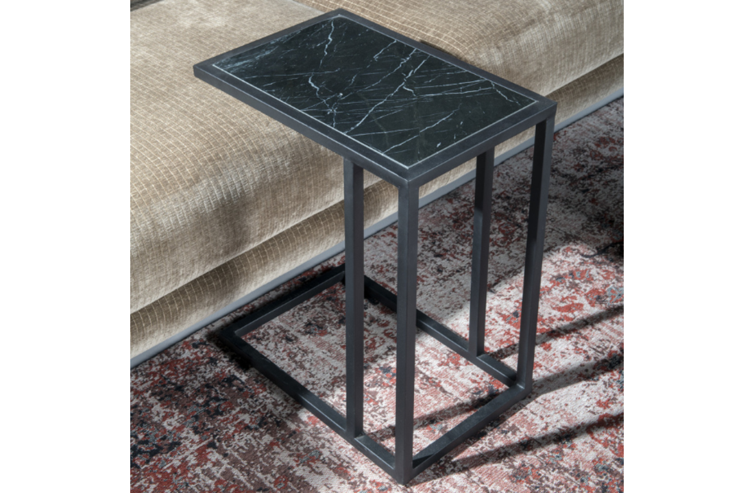 Slider & laptoptafel marmer | Black