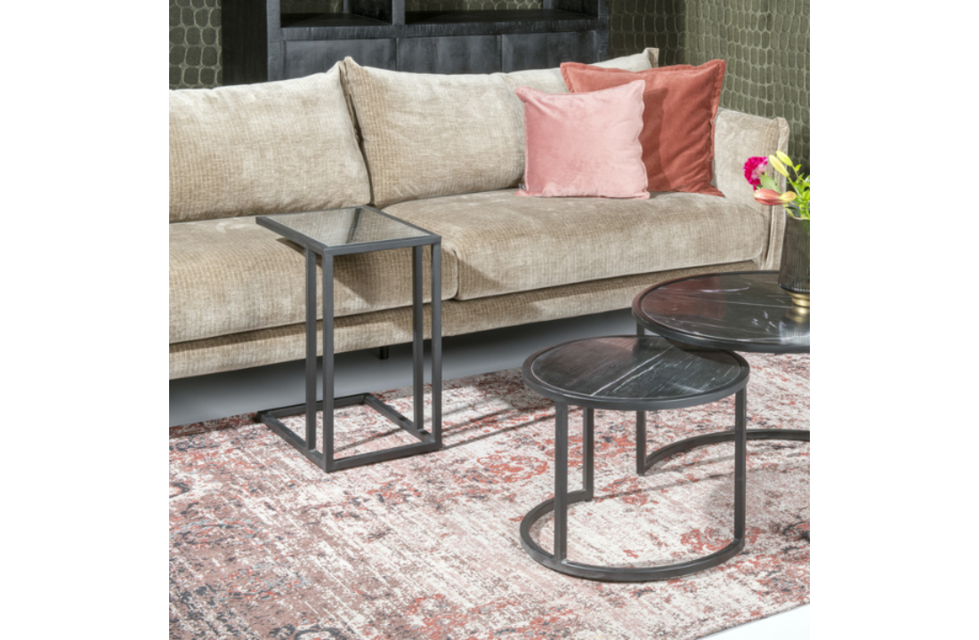Slider & laptoptafel marmer | Black