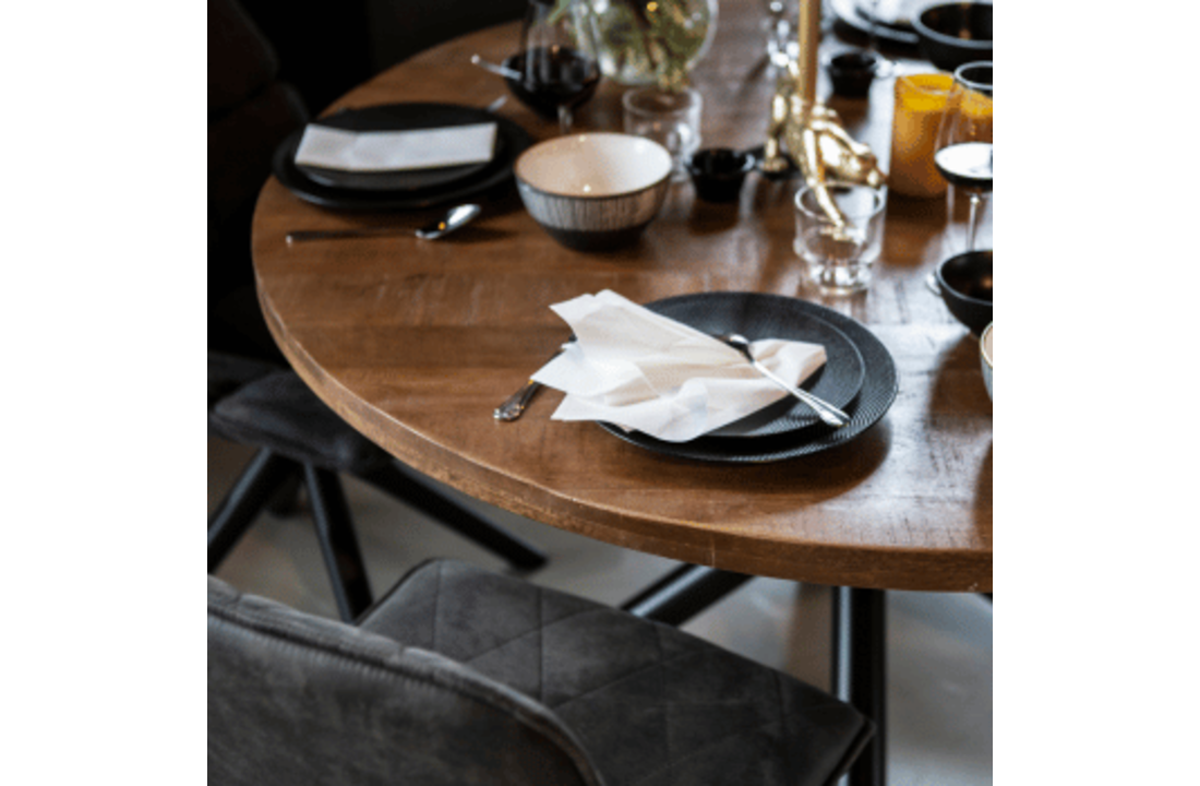 Eettafel rond met kruispoot | Ø150 cm
