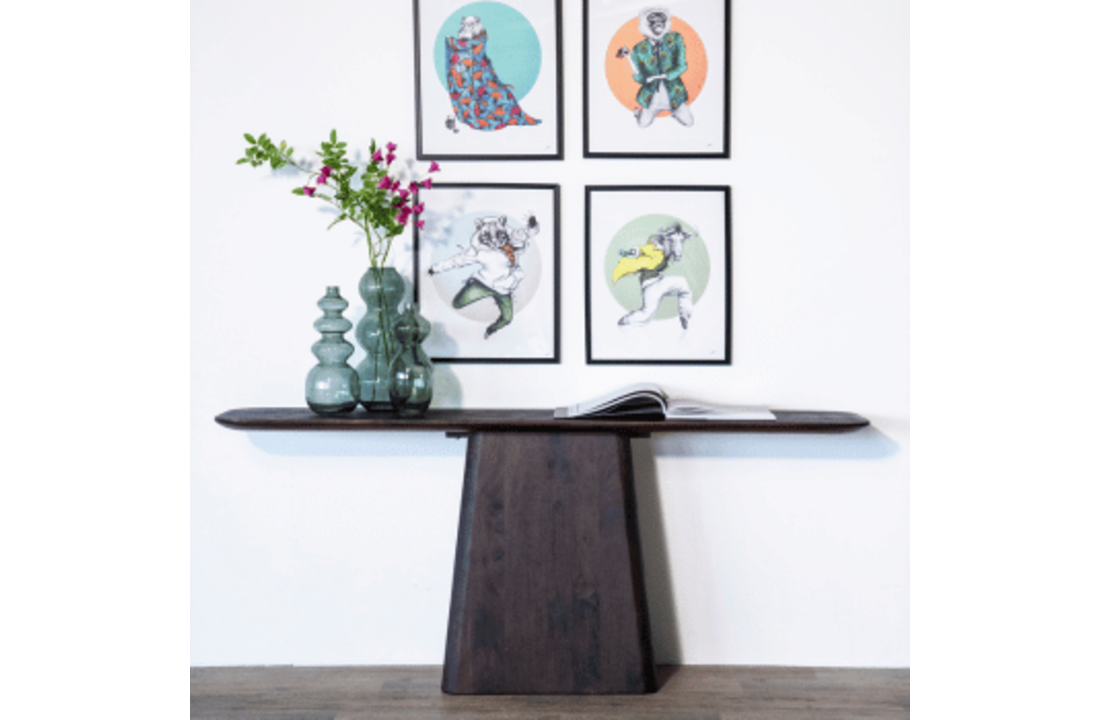Sidetable Aron 180x40 bruin