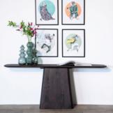 Sidetable Aron 180x40 bruin