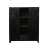 Boekenkast Britt Black | 2 deuren 1 lade