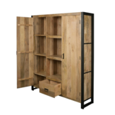 Boekenkast Britt | 2 deuren 1 lade