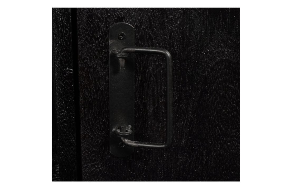 Boekenkast Britt Black | 2 deuren 1 lade