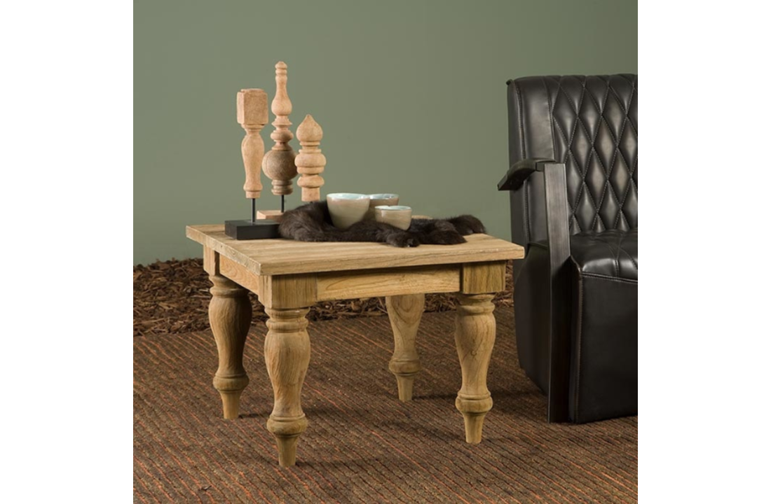 Tower Living - Bologna bijzettafel teak 60x60