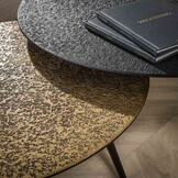 Ronde salontafel set van 2 | Metallic - Grijs