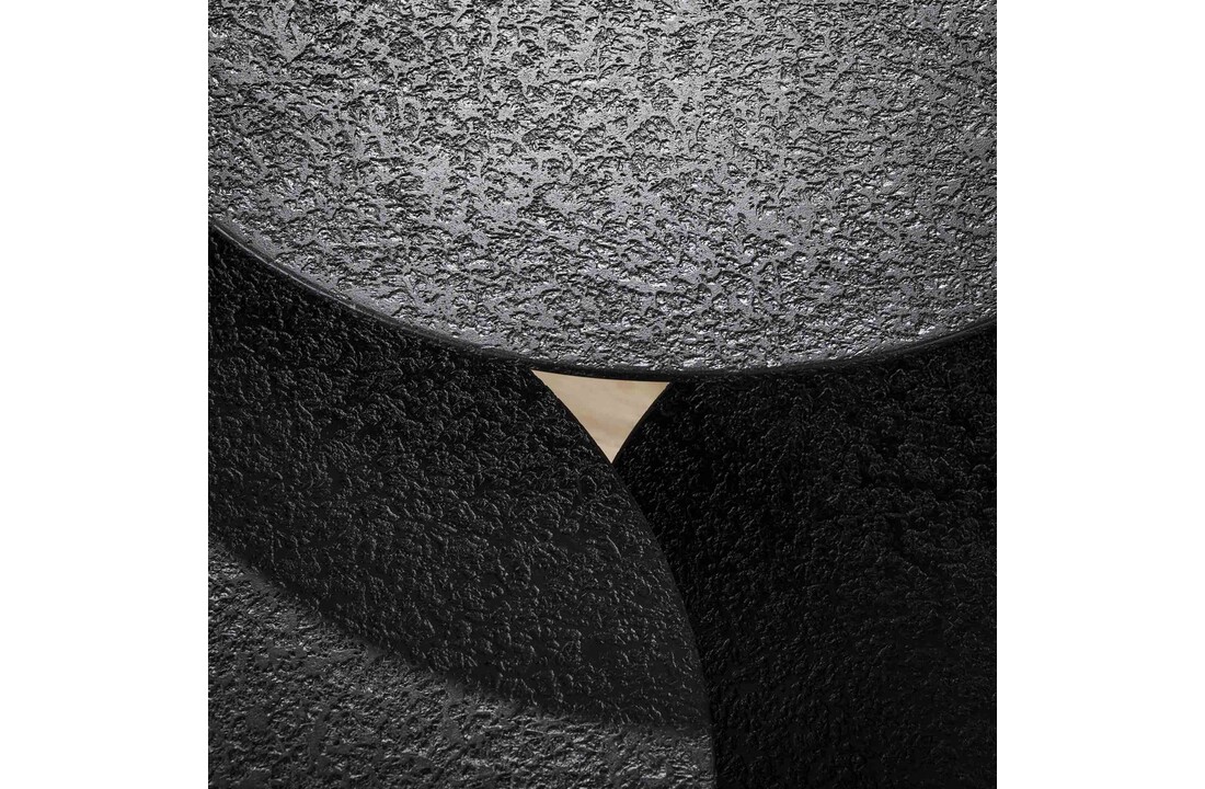 Ronde salontafel set van 3 | Metallic - Grijs
