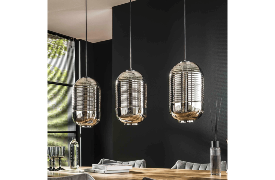 Hanglamp Tub | Chroom glas | 3L