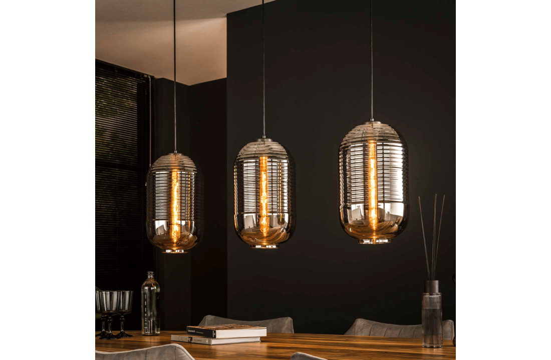 Hanglamp Tub | Chroom glas | 3L