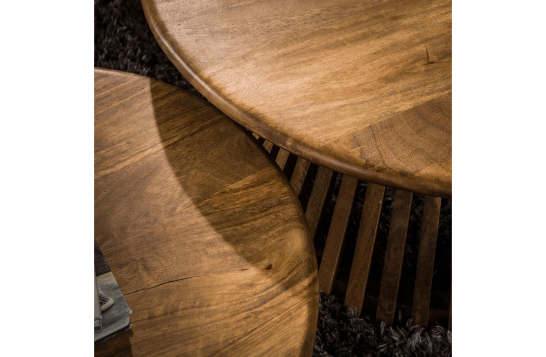 Salontafel Tweak mangohout | Conisch | set van 2
