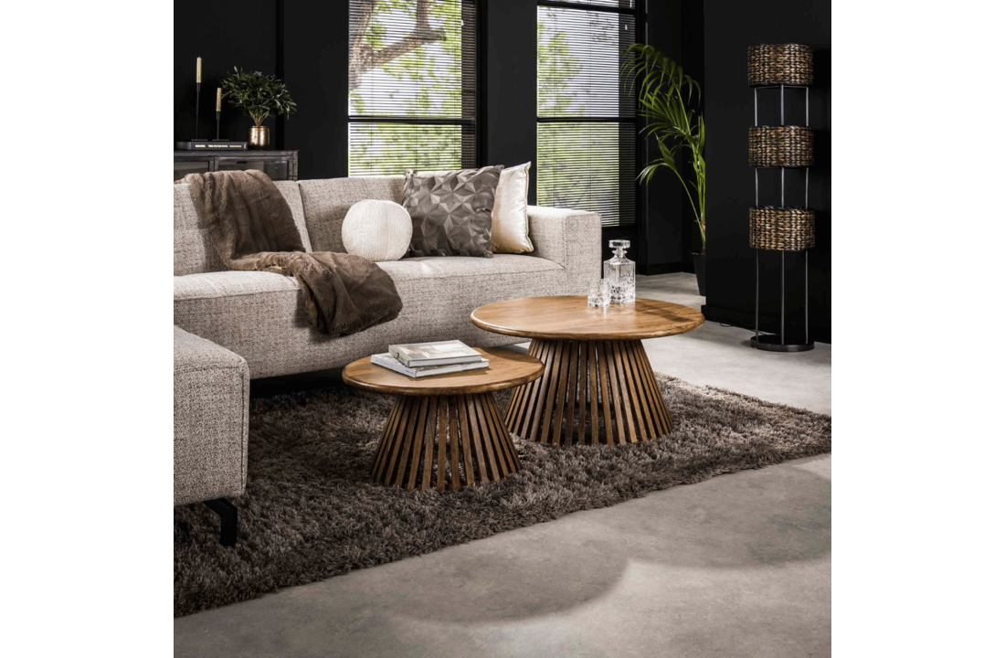 Salontafel Tweak mangohout | Conisch | set van 2