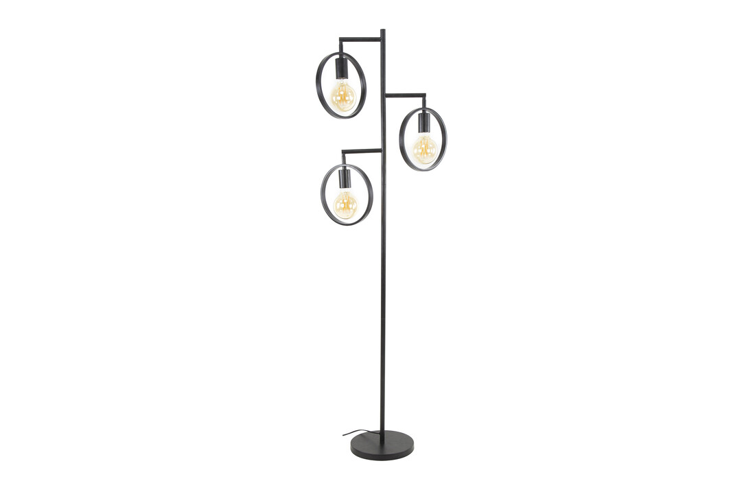 Vloerlamp Ring | 3L | Charcoal