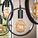 Hanglamp Ring | 7L | Charcoal - Wikkel