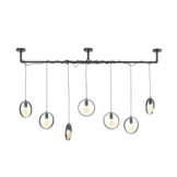 Hanglamp Ring | 7L | Charcoal - Wikkel