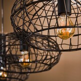 Hanglamp Connect XL | 4L | Zwart - Bruin